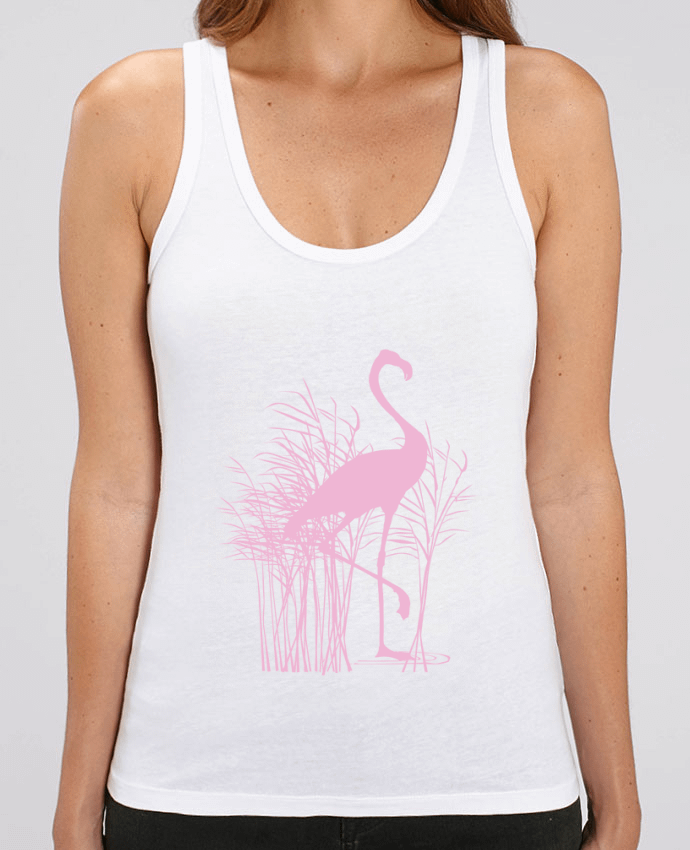 Camiseta de Tirantes  Mujer Stella Dreamer Flamant rose dans roseaux Par Studiolupi