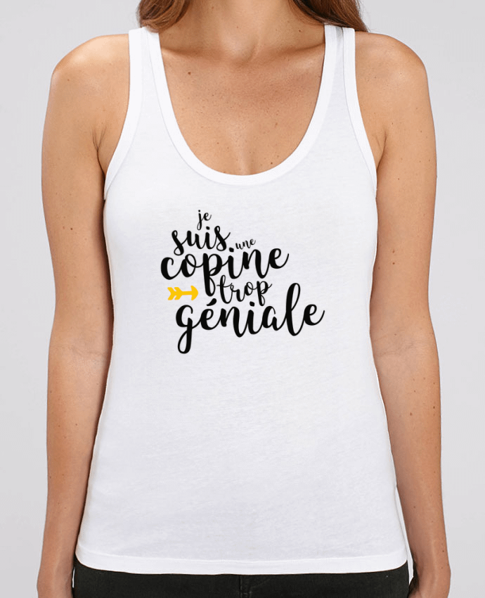 Camiseta de Tirantes  Mujer Stella Dreamer Je suis une copine trop géniale Par tunetoo