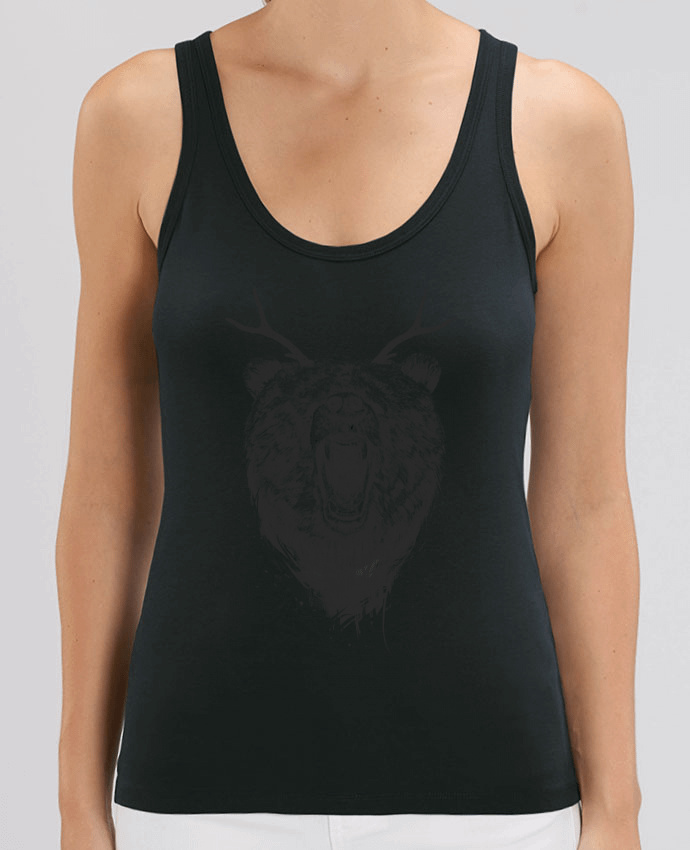 Women Tank Top Stella Dreamer Angry bear with antlers Par Balàzs Solti