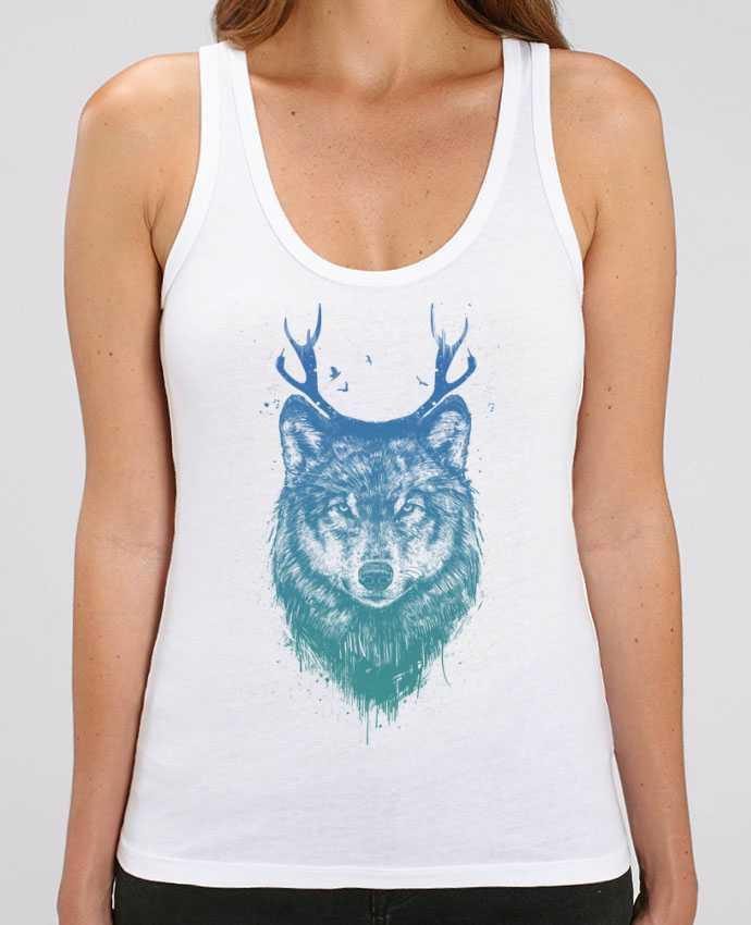 Camiseta de Tirantes  Mujer Stella Dreamer Deer-Wolf Par Balàzs Solti