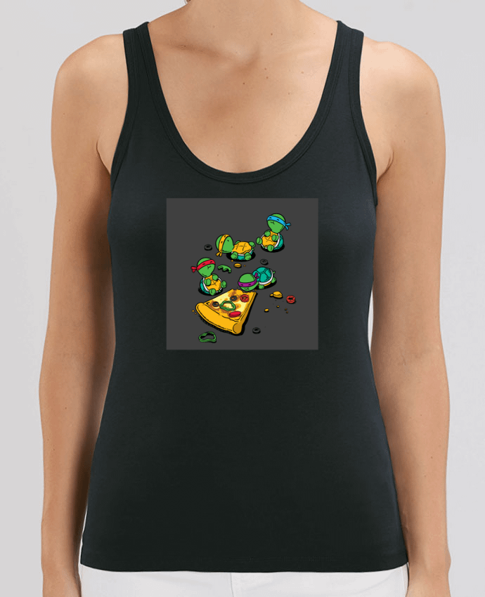 Camiseta de Tirantes  Mujer Stella Dreamer Pizza lover Par flyingmouse365