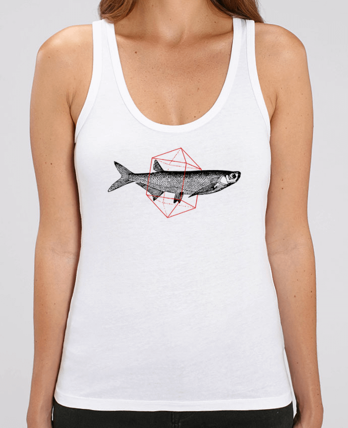 Camiseta de Tirantes  Mujer Stella Dreamer Fish in geometrics Par Florent Bodart