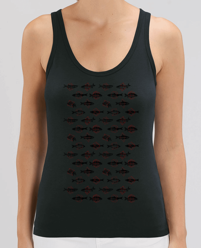 Camiseta de Tirantes  Mujer Stella Dreamer Fishes in geometrics Par Florent Bodart