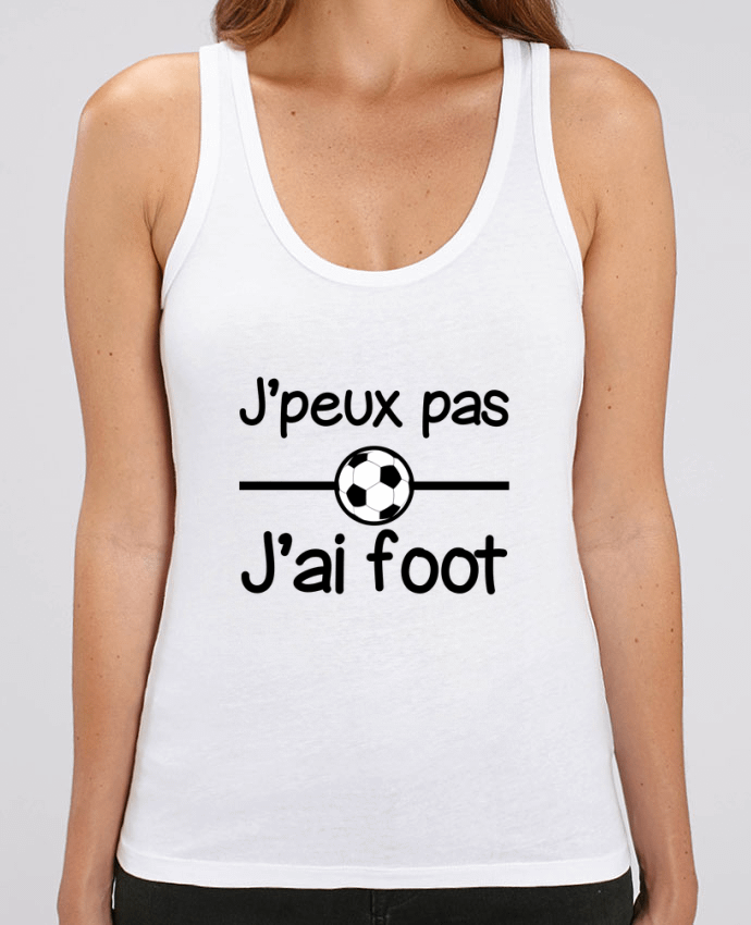 Camiseta de Tirantes  Mujer Stella Dreamer J'peux pas j'ai foot , football Par Benichan