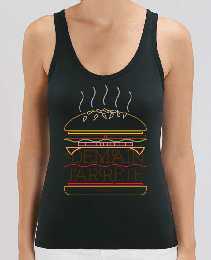 Camiseta de Tirantes  Mujer Stella Dreamer Promis, j'arrête les burgers Par Promis