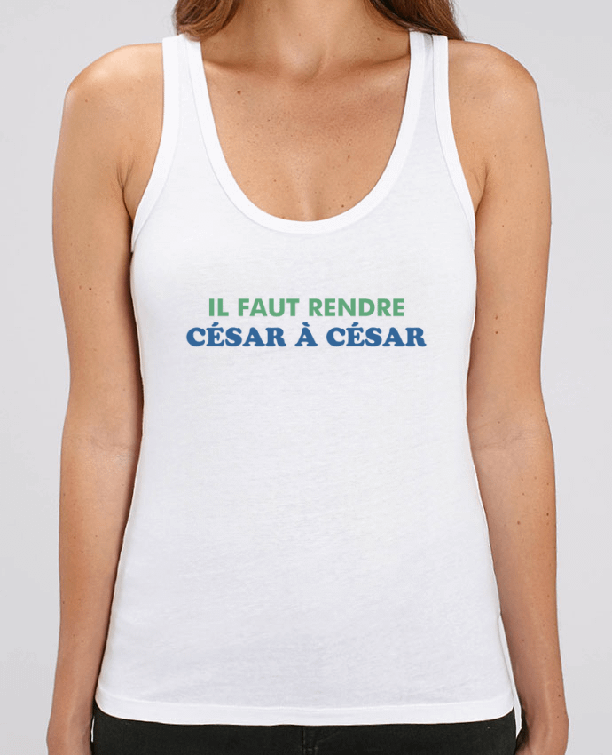 Camiseta de Tirantes  Mujer Stella Dreamer Il faut rendre César à César Par tunetoo