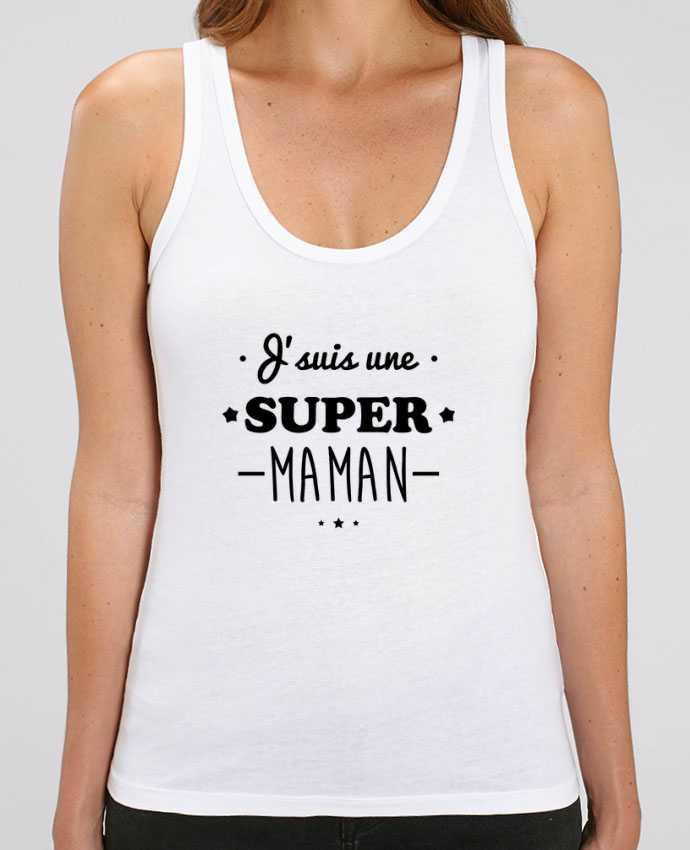 Camiseta de Tirantes  Mujer Stella Dreamer J'suis une super maman, cadeau fête des mères Par Benichan