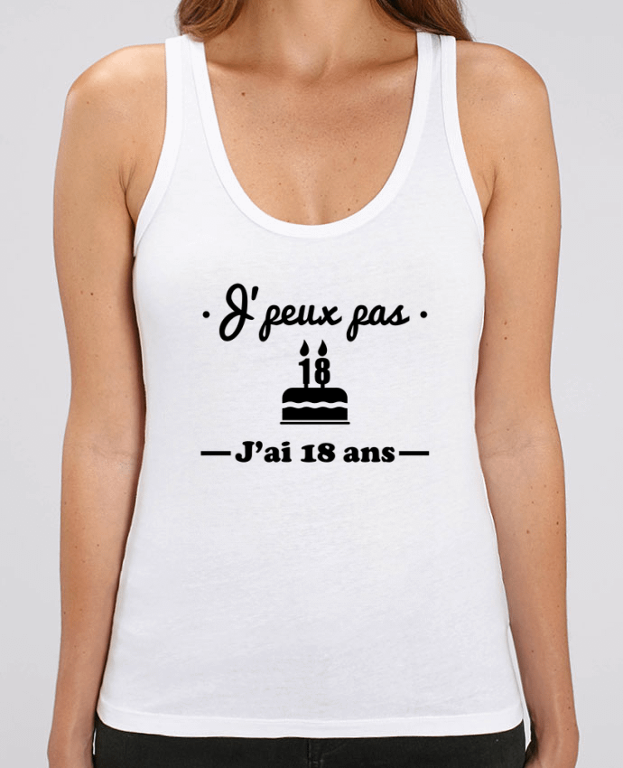 Camiseta de Tirantes  Mujer Stella Dreamer J'peux pas j'ai 18 ans, cadeau d'anniversaire Par Benichan