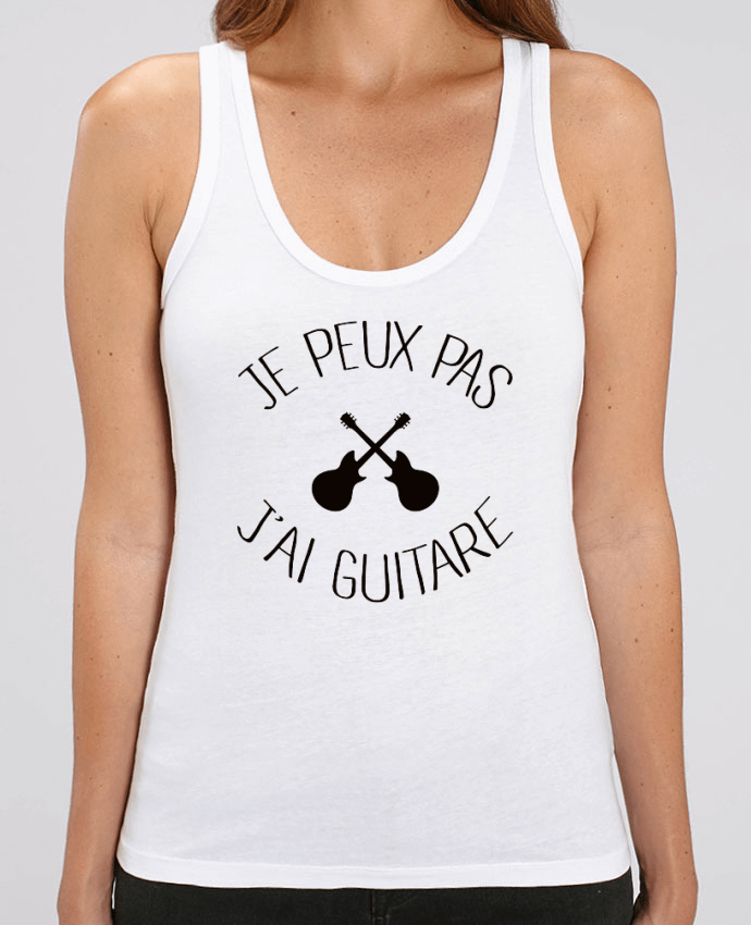 Débardeur Je peux pas j'ai guitare Par Freeyourshirt.com