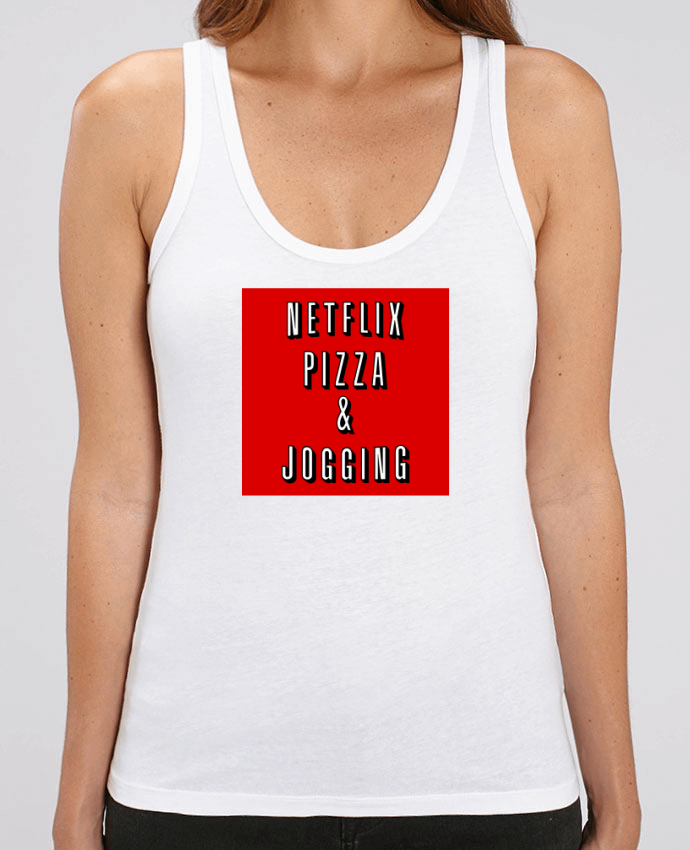 Camiseta de Tirantes  Mujer Stella Dreamer Netflix Pizza & Jogging Par WBang