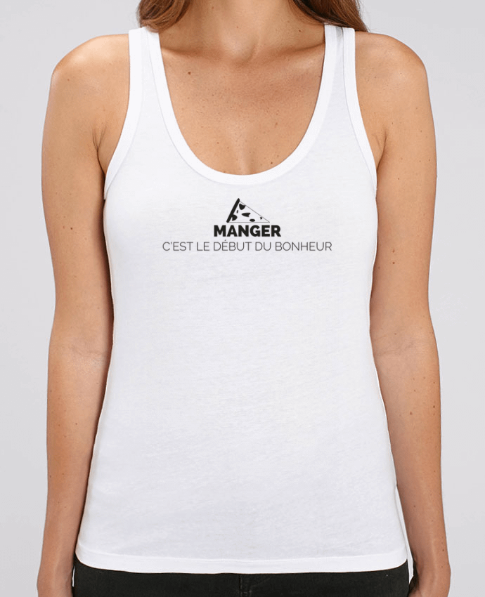 Camiseta de Tirantes  Mujer Stella Dreamer MANGER C'EST LE DÉBUT DU BONHEUR Par PetiteLouve