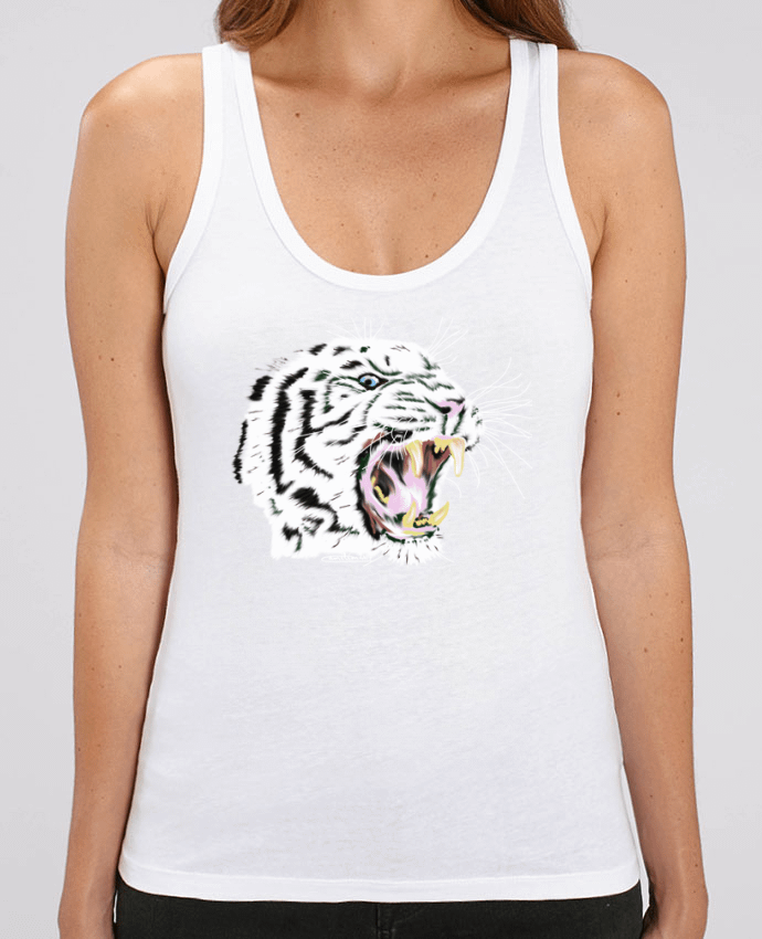 Camiseta de Tirantes  Mujer Stella Dreamer Tigre blanc rugissant Par Cameleon