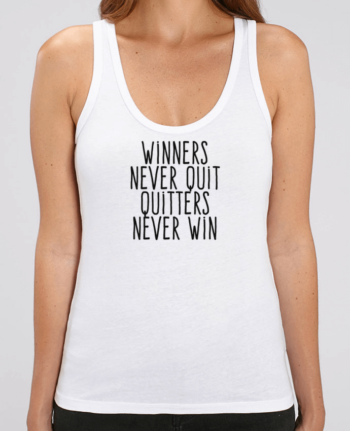 Camiseta de Tirantes  Mujer Stella Dreamer Winners never quit Quitters never win Par justsayin