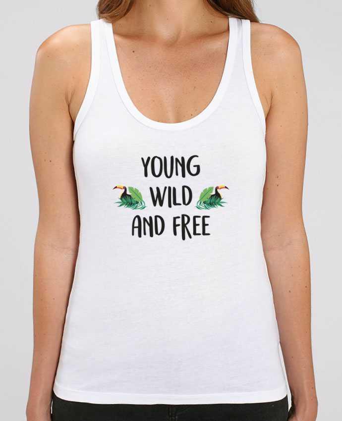 Camiseta de Tirantes  Mujer Stella Dreamer Young, Wild and Free Par IDÉ'IN