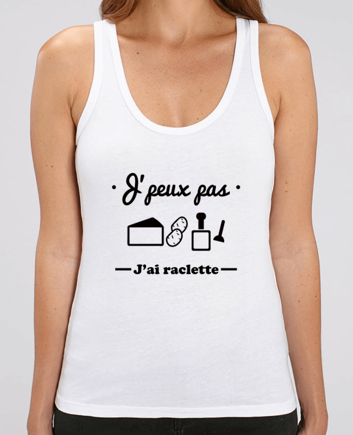 Camiseta de Tirantes  Mujer Stella Dreamer J'peux pas j'ai raclette Par Benichan