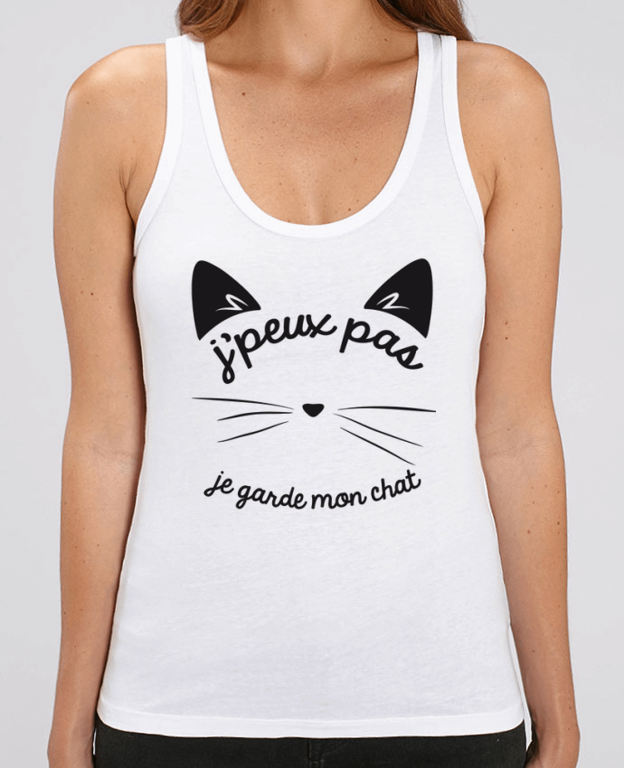 Débardeur Je peux pas je garde mon chat Par FRENCHUP-MAYO