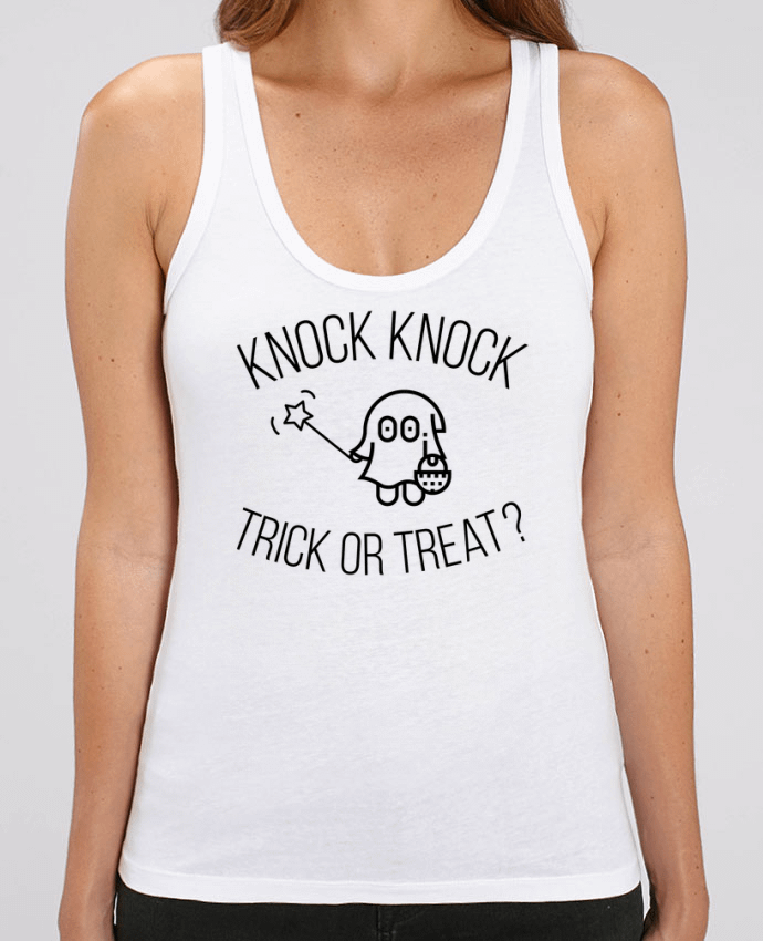 Camiseta de Tirantes  Mujer Stella Dreamer Knock Knock, Trick or Treat? Par tunetoo