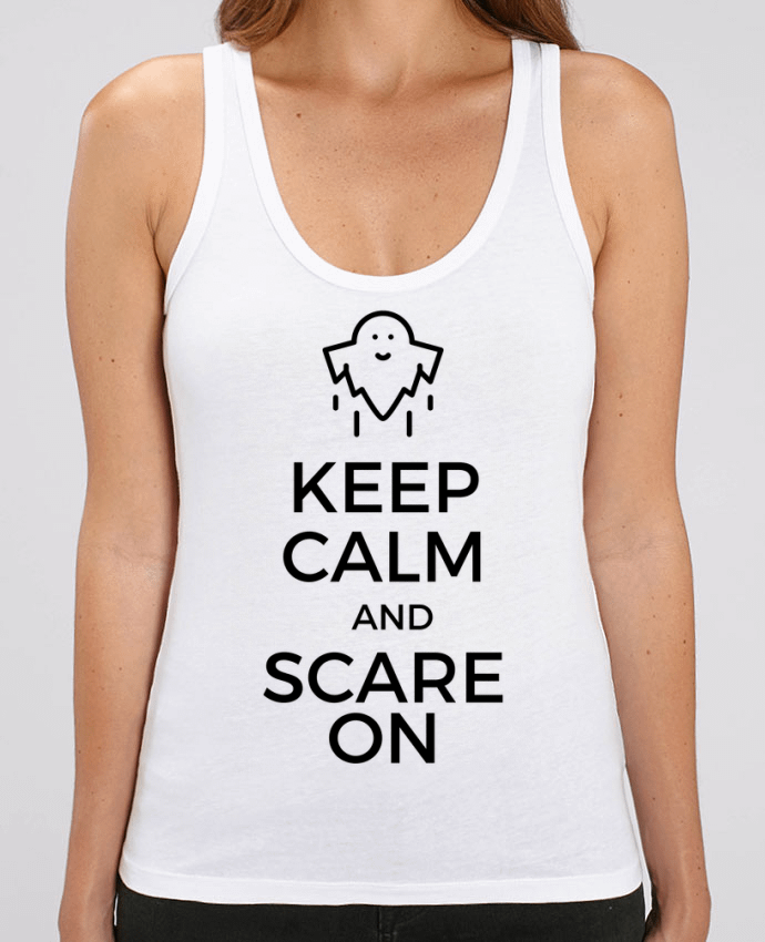 Camiseta de Tirantes  Mujer Stella Dreamer Keep Calm and Scare on Ghost Par tunetoo