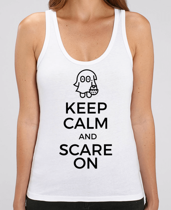 Camiseta de Tirantes  Mujer Stella Dreamer Keep Calm and Scare on little Ghost Par tunetoo