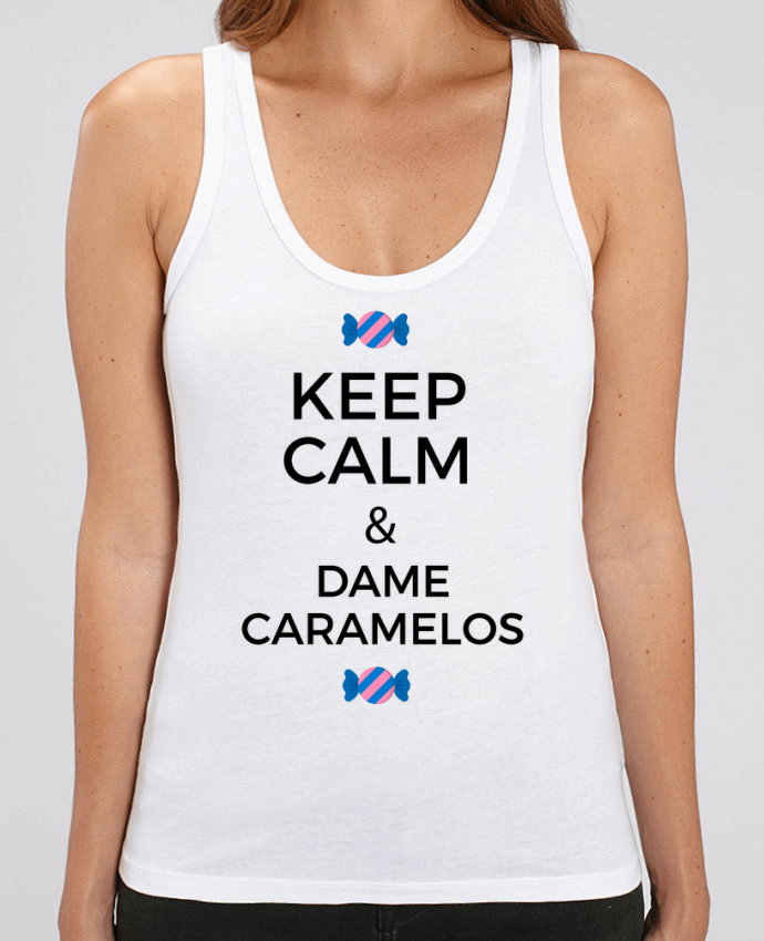 Camiseta de Tirantes  Mujer Stella Dreamer Keep Calm and Dame Caramelos Par tunetoo