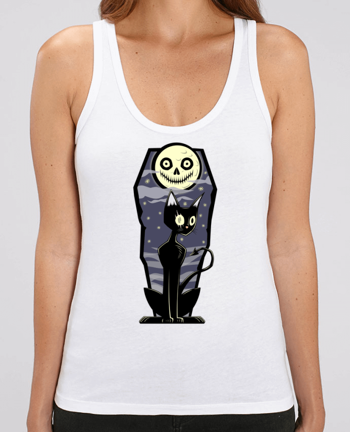 Camiseta de Tirantes  Mujer Stella Dreamer Coffin Cat Par SirCostas