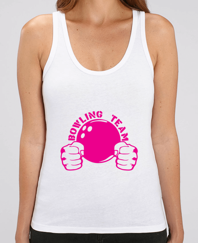 Women Tank Top Stella Dreamer bowling team poing fermer logo club Par Achille