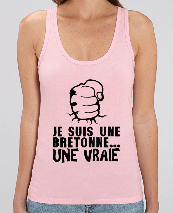 Camiseta de Tirantes  Mujer Stella Dreamer bretonne vrai citation humour breton poing fermer Par Achille