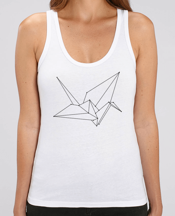Camiseta de Tirantes  Mujer Stella Dreamer Origami bird Par /wait-design