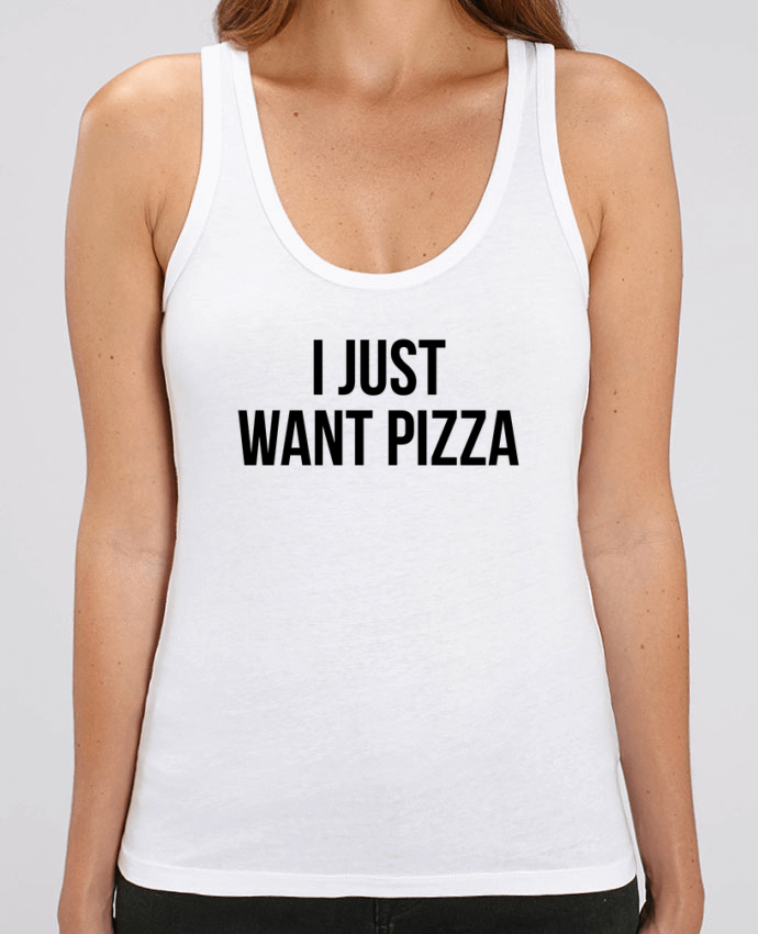 Camiseta de Tirantes  Mujer Stella Dreamer I just want pizza Par Bichette