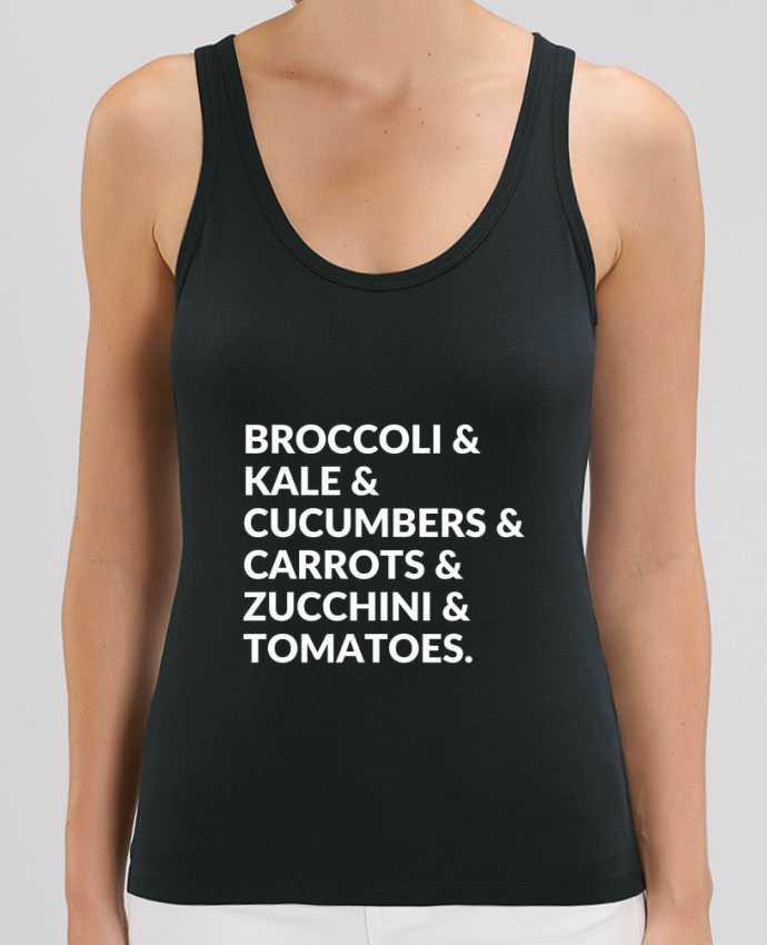 Camiseta de Tirantes  Mujer Stella Dreamer Broccoli & Kale & Cucumbers & Carrots & Zucchini & Tomatoes Par Bichette