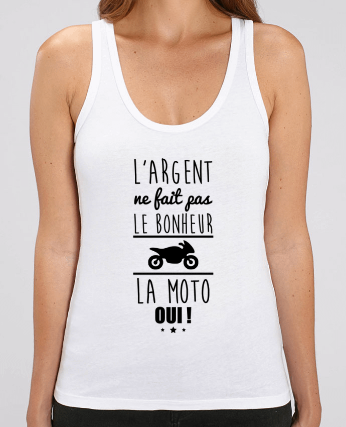 Camiseta de Tirantes  Mujer Stella Dreamer L'argent ne fait pas le bonheur la moto oui ! Par Benichan