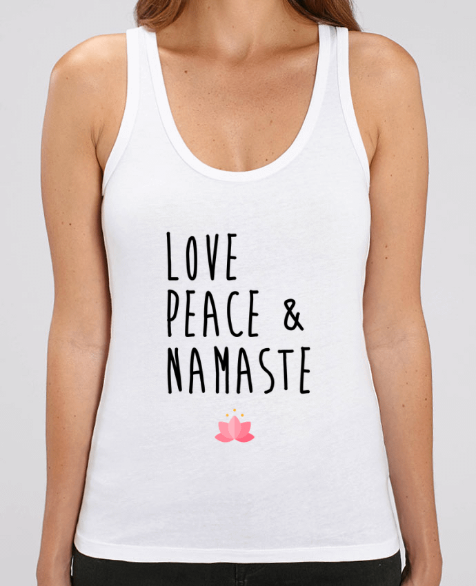 Camiseta de Tirantes  Mujer Stella Dreamer Love, Peace & Namaste Par tunetoo