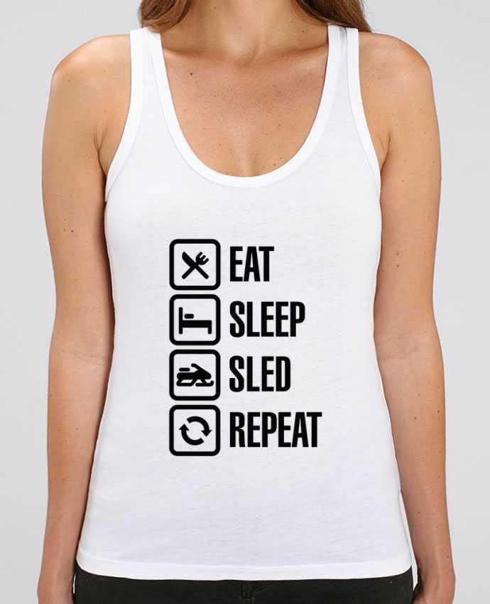 Camiseta de Tirantes  Mujer Stella Dreamer Eat, sleep, sled, repeat Par LaundryFactory