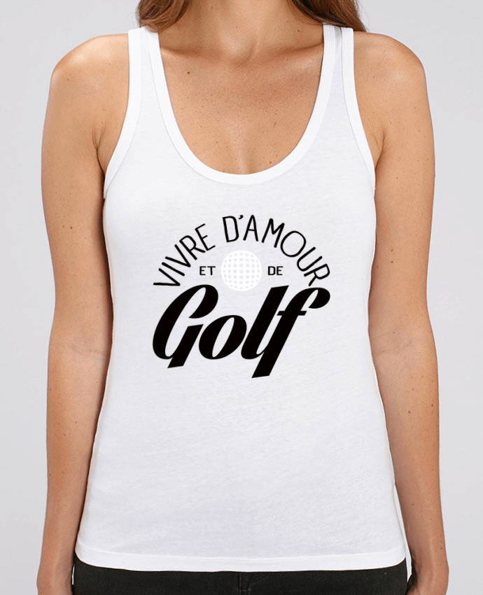 Camiseta de Tirantes  Mujer Stella Dreamer Vivre d'Amour et de Golf Par Freeyourshirt.com