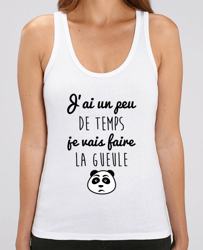 Camiseta de Tirantes  Mujer Stella Dreamer J'ai un peu de temps je vais faire la gueule Par Benichan