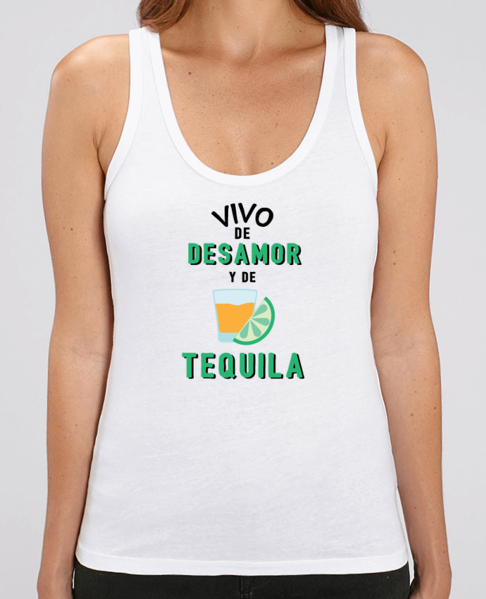 Camiseta de Tirantes  Mujer Stella Dreamer Vivo de desamor y de tequila Par tunetoo