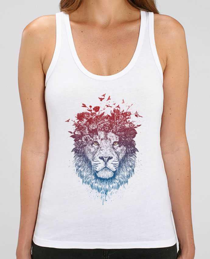 Camiseta de Tirantes  Mujer Stella Dreamer Floral lion III Par Balàzs Solti