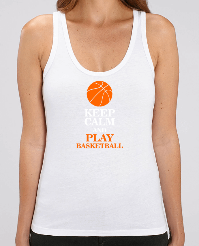 Women Tank Top Stella Dreamer Keep calm and play basketball Par Original t-shirt