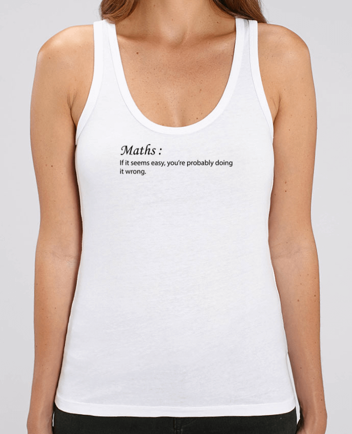 Camiseta de Tirantes  Mujer Stella Dreamer Maths definition Par tunetoo