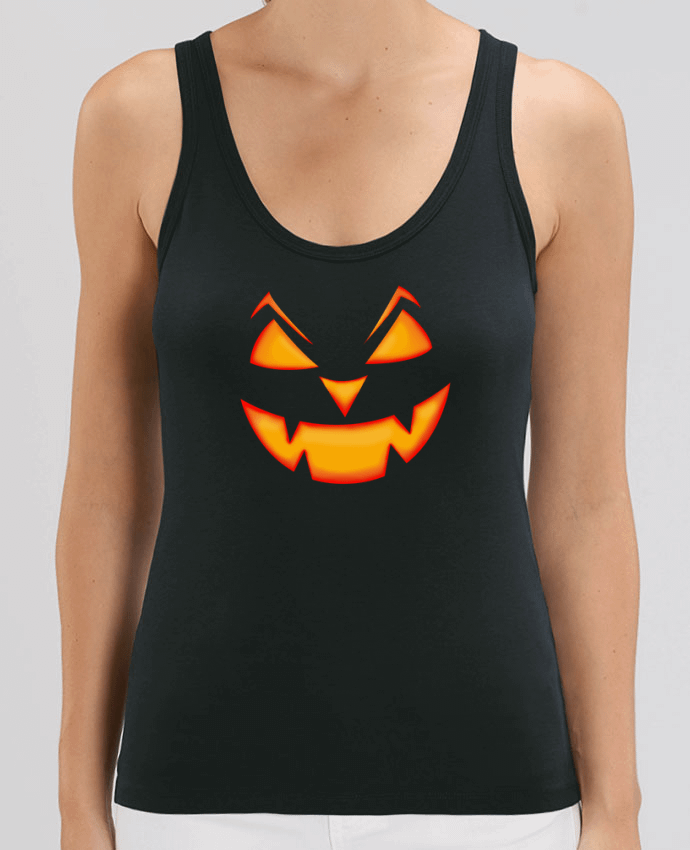 Débardeur Femme Stella DREAMER Halloween pumpkin face Par tunetoo