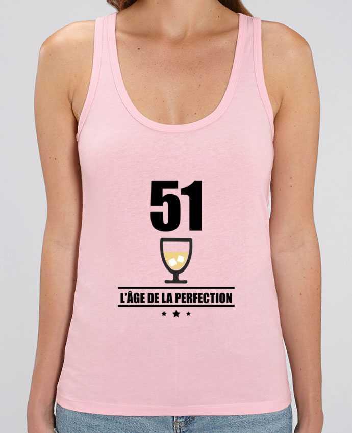 Camiseta de Tirantes  Mujer Stella Dreamer 51 ans, âge de la perfection, pastis, anniversaire Par Benichan