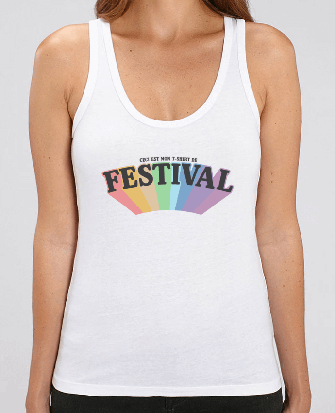 Débardeur Femme Stella DREAMER Ceci est mon t-shirt de festival Par tunetoo