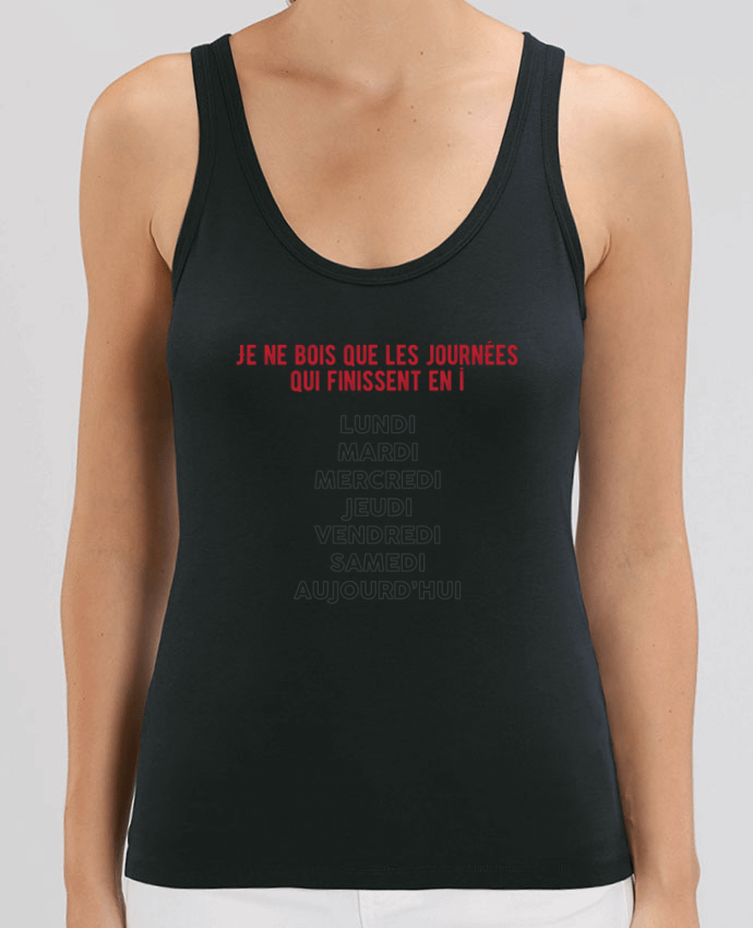 Camiseta de Tirantes  Mujer Stella Dreamer Je ne bois que les jours qui finissent en i Par tunetoo