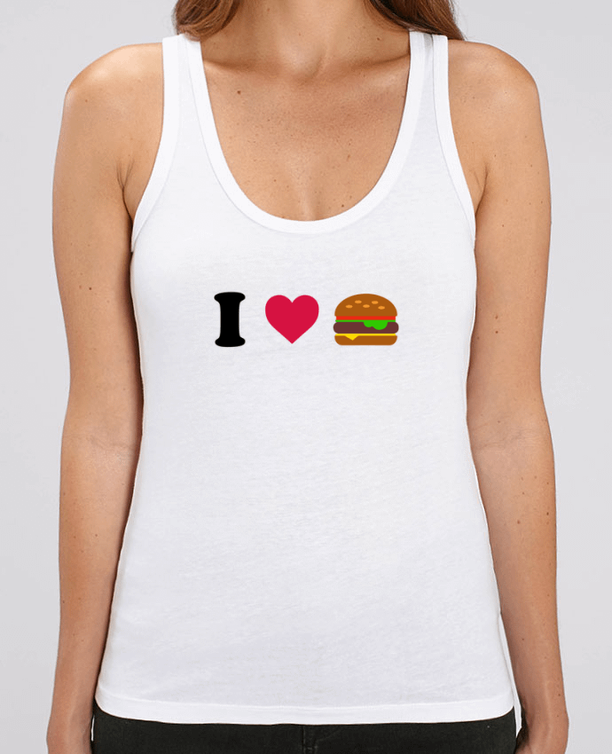 Camiseta de Tirantes  Mujer Stella Dreamer I love burger Par tunetoo