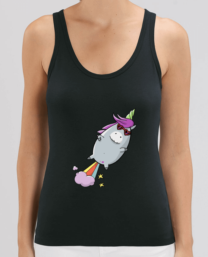 Camiseta de Tirantes  Mujer Stella Dreamer Licorne à propulsion naturelle Par Tomi Ax - tomiax.fr