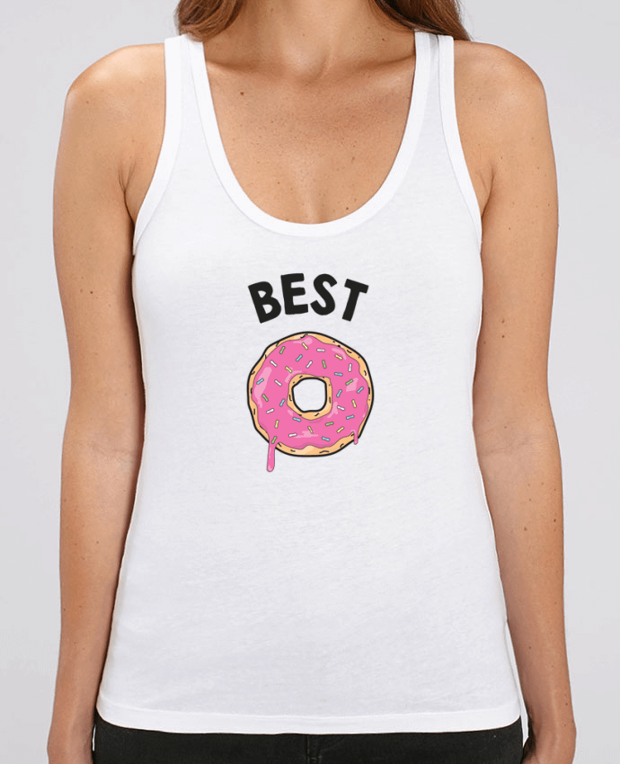 Camiseta de Tirantes  Mujer Stella Dreamer Best Friends donut coffee Par tunetoo