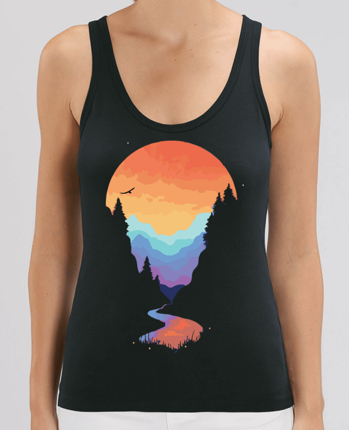 Women Tank Top Stella Dreamer Paysage de montagne Par jorrie