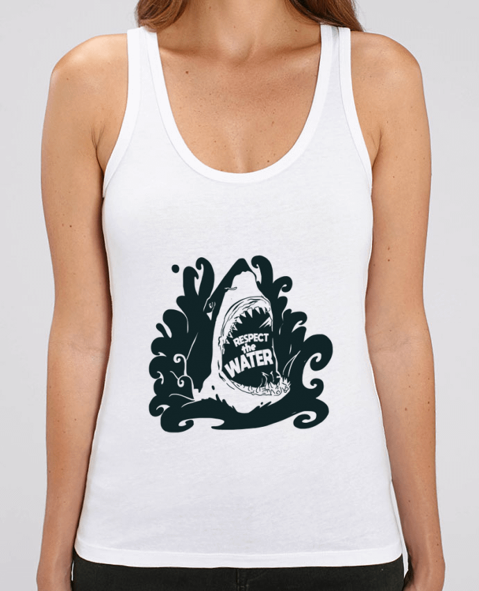 Camiseta de Tirantes  Mujer Stella Dreamer Respect the Water - Shark Par Tomi Ax - tomiax.fr