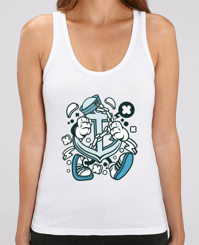 Women Tank Top Stella Dreamer Ancre de bateau Cartoon | By Kap Atelier Cartoon Par Kap Atelier