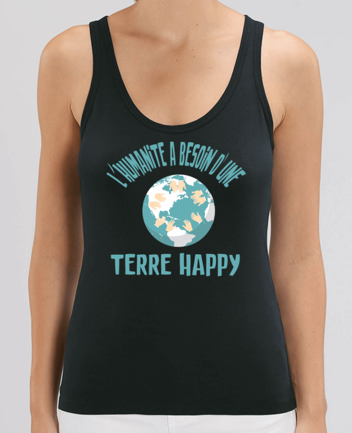 Camiseta de Tirantes  Mujer Stella Dreamer L'humanité a besoin d'une terre happy Par jorrie